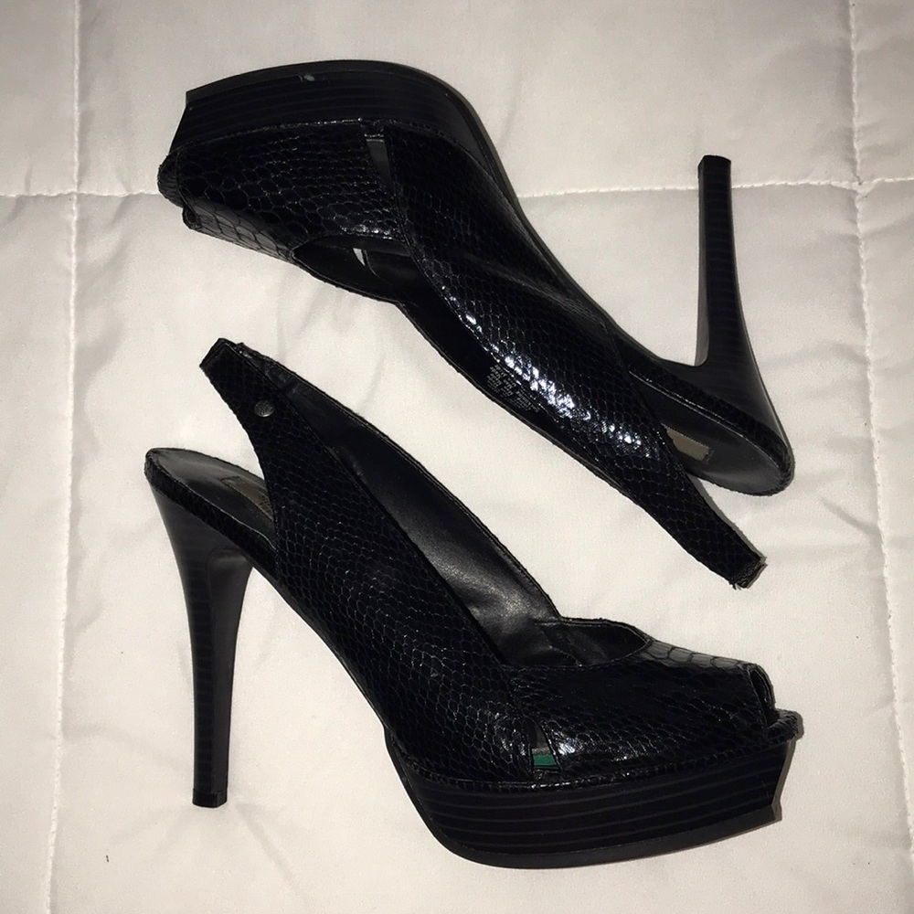 Vera Wang Black Heels